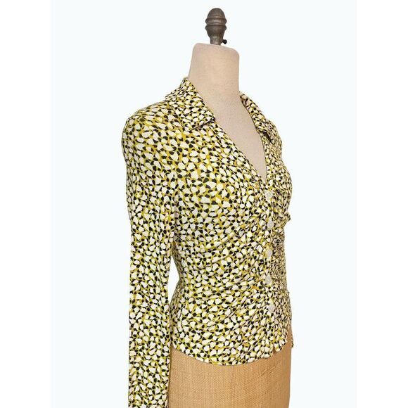 Anthropologie Maeve Ruched Shirt Small  XS NWT - Picture 3 of 7